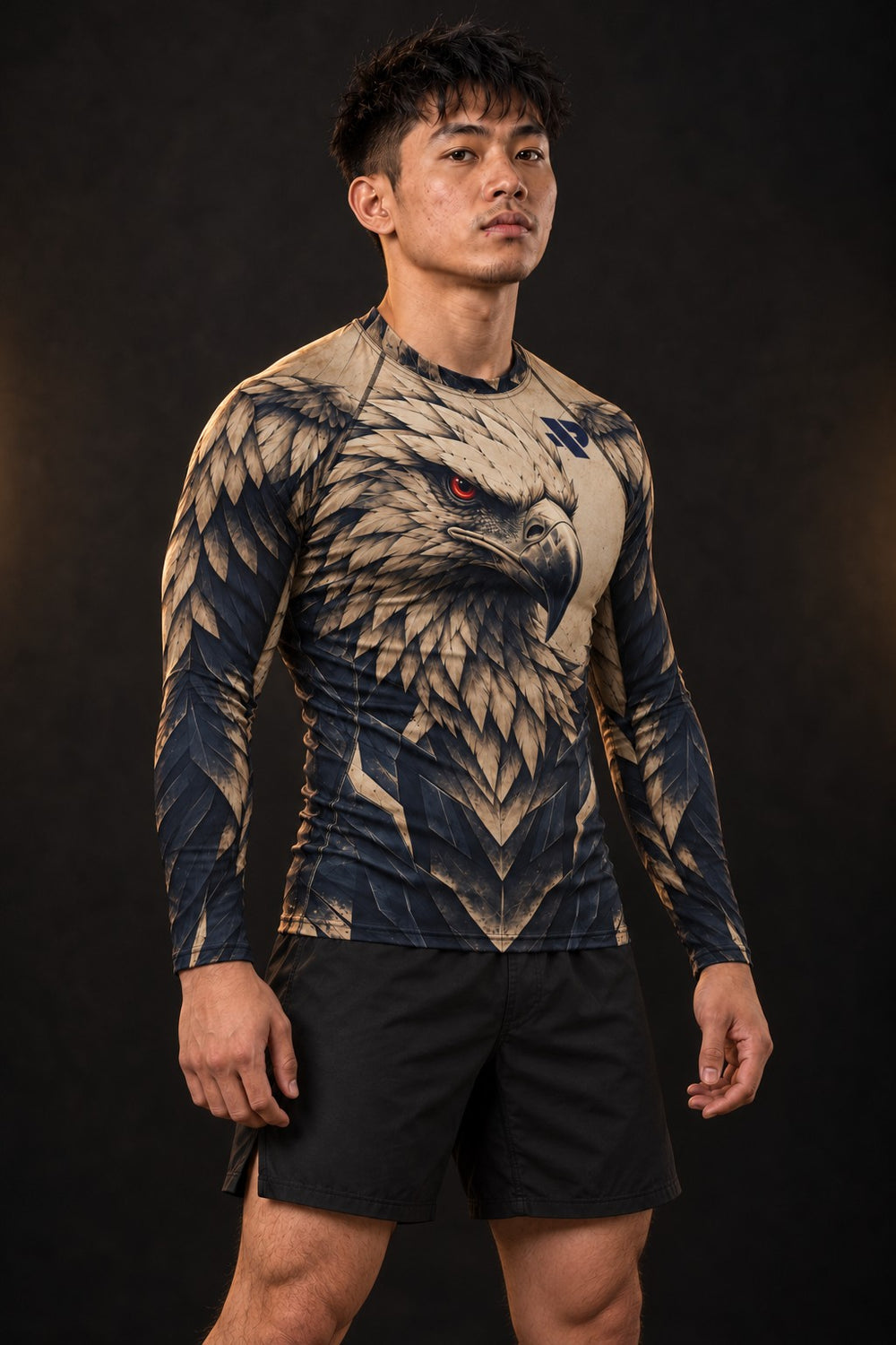 Rash guard Aigle Sentinelle manches longues porté