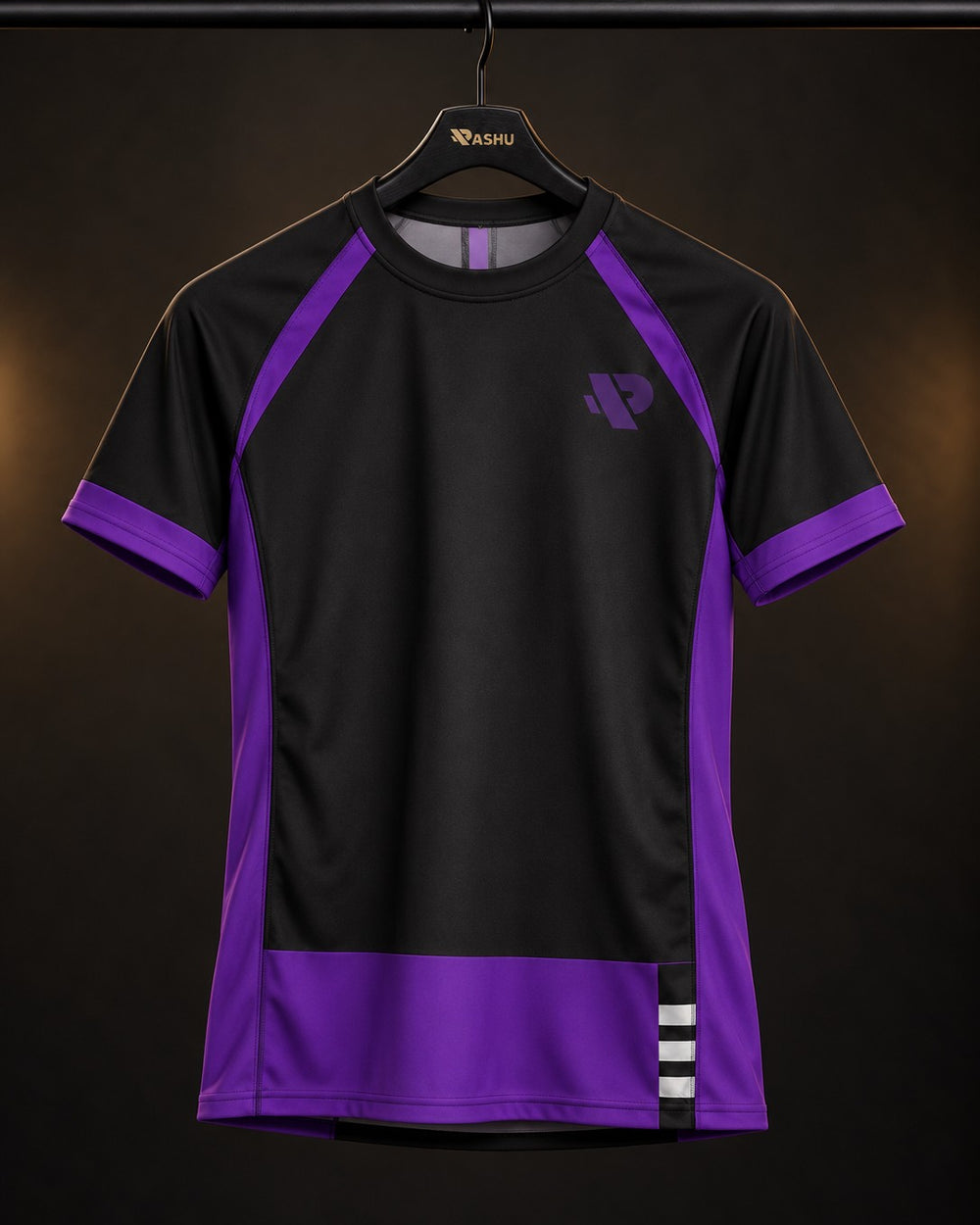 Rash guard Ranked Ceinture Violette manches courtes homme