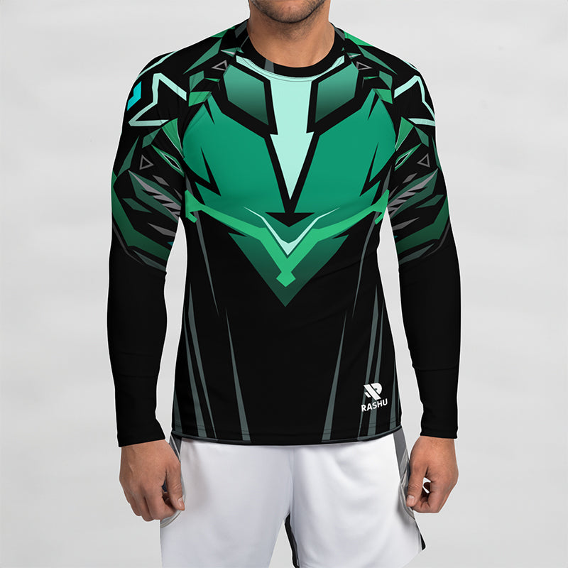 Rashguard Vert Rashu : Craquez pour le mélange de Performance et Style