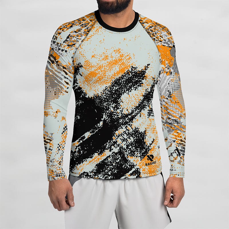 Abstract Rash Guard - Men