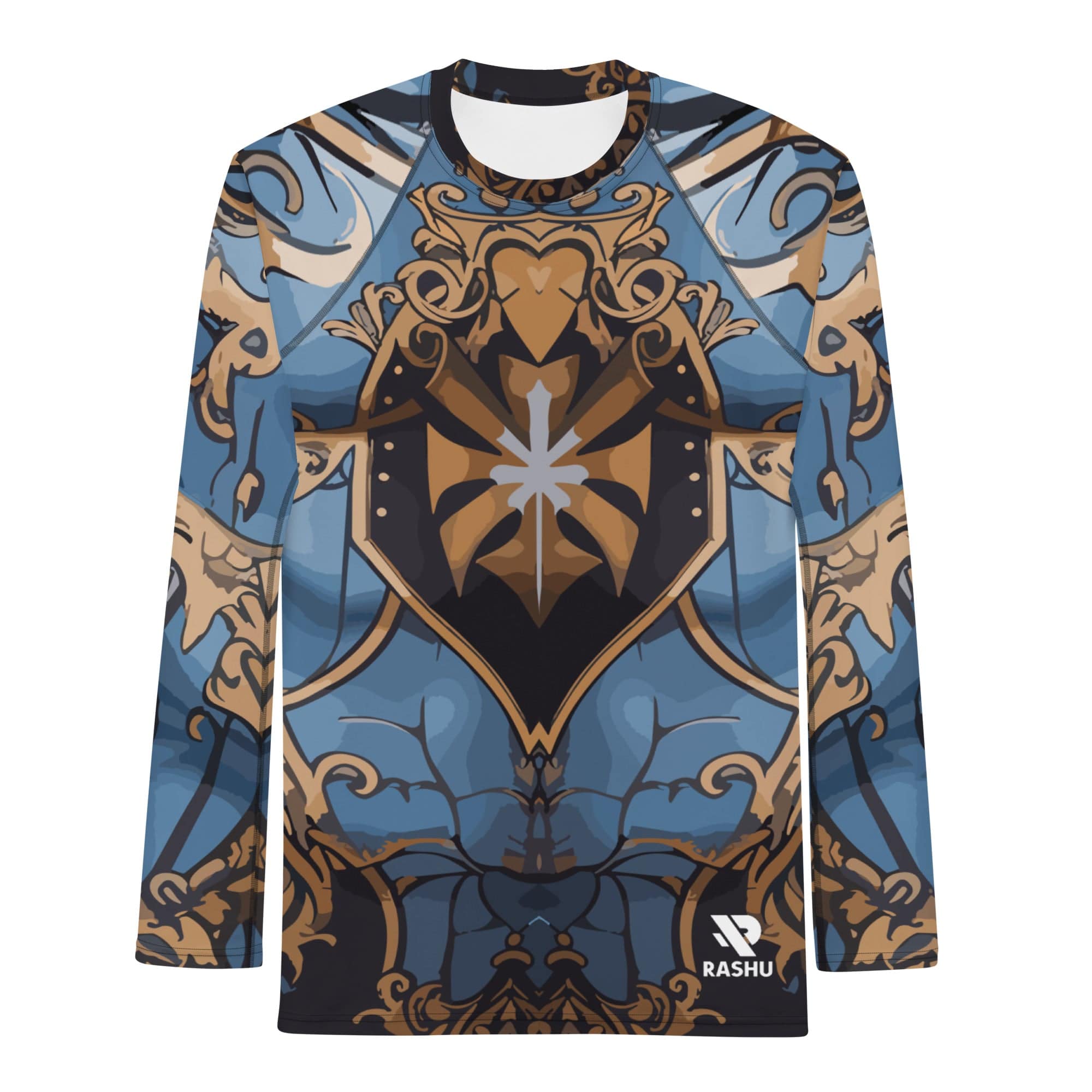 Rashguard Chevalier Azur - Homme Votre Rash Guard, Votre Mérite | Rashu