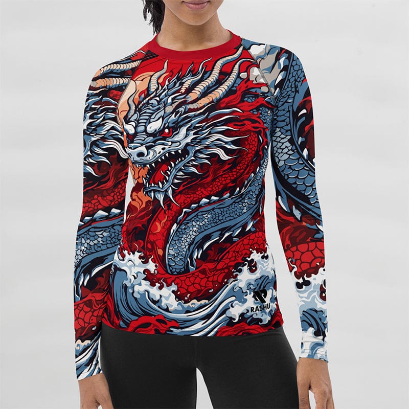 Imperial Dragon Women s Rash Guard Power and Myth Rashu