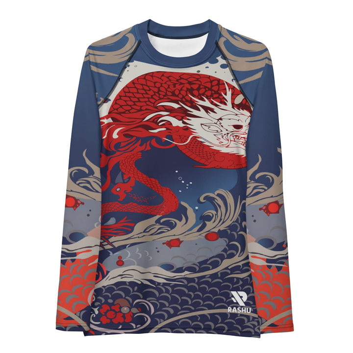 Rashguard Dragon Rouge - Femme Votre Rash Guard, Votre Mérite | Rashu