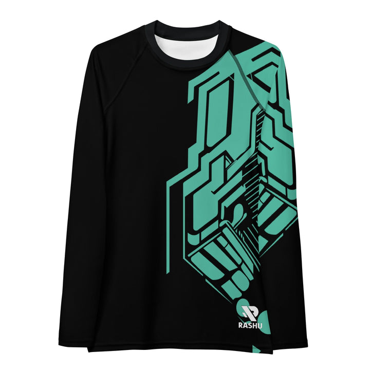 Rashguard Futuriste Cyber Agility - Femme Votre Rash Guard, Votre Mérite | Rashu