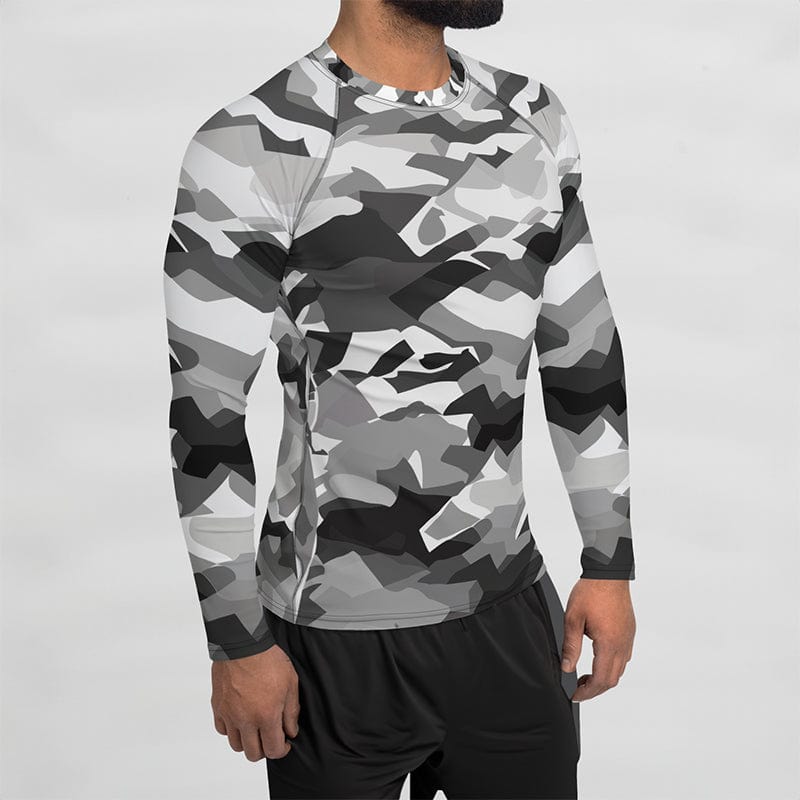 Gray Camo Rash Guard - Men