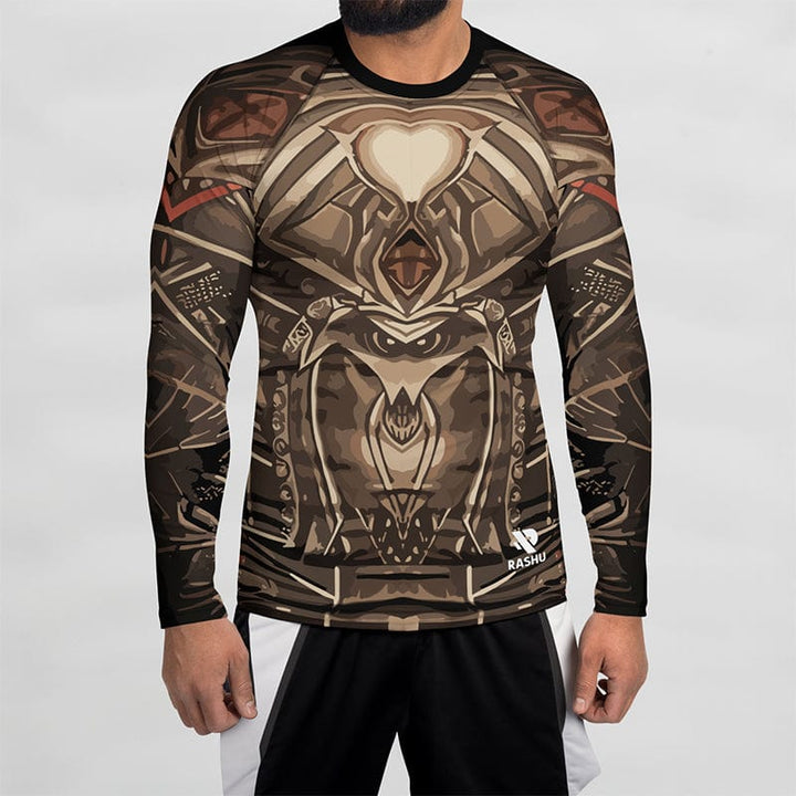 Rashguard Guerrier Sombre - Homme Votre Rash Guard, Votre Mérite | Rashu