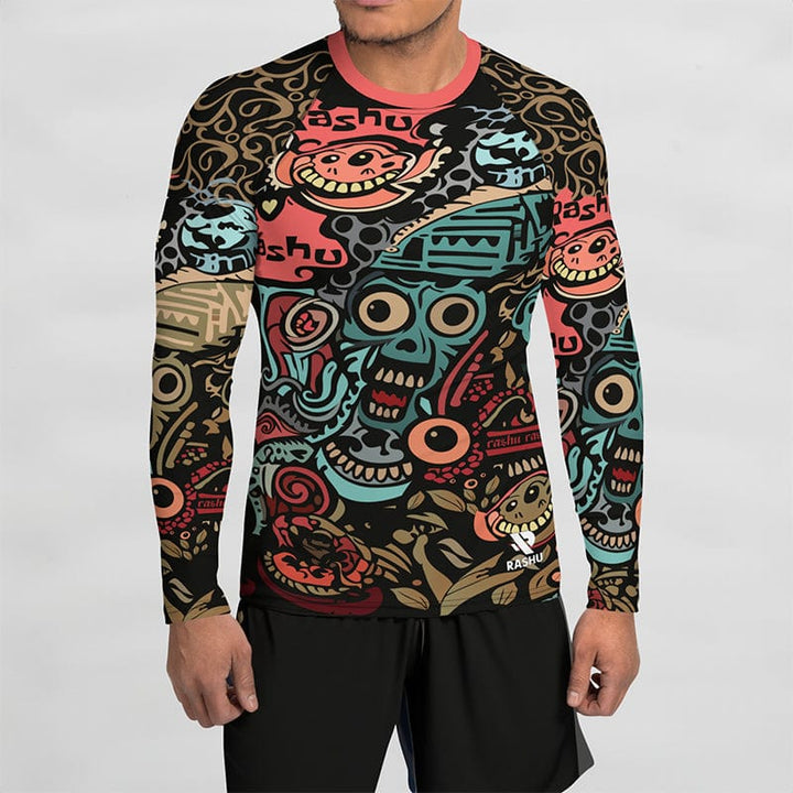 Rashguard Hypnotik Totem Coloré - Homme Rashu | Shop de Rash Guards Numéro 1