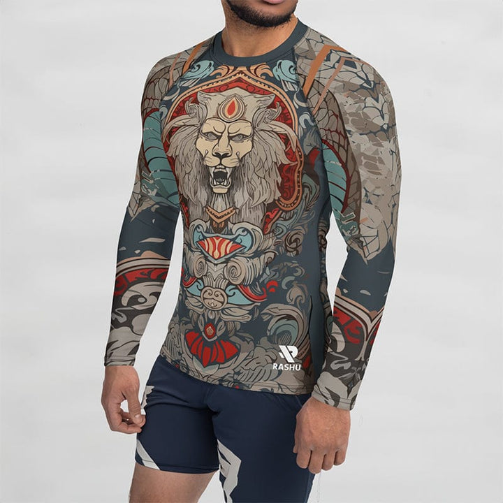 Rashguard Lion "Le Roi" - Homme Rashu | Shop de Rash Guards Numéro 1