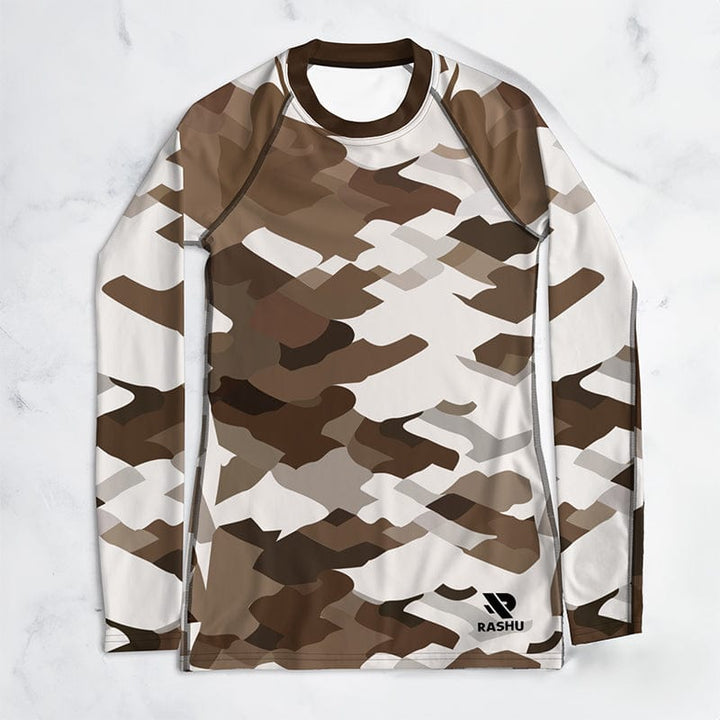 Rashguard Marron Camo - Femme Votre Rash Guard, Votre Mérite | Rashu