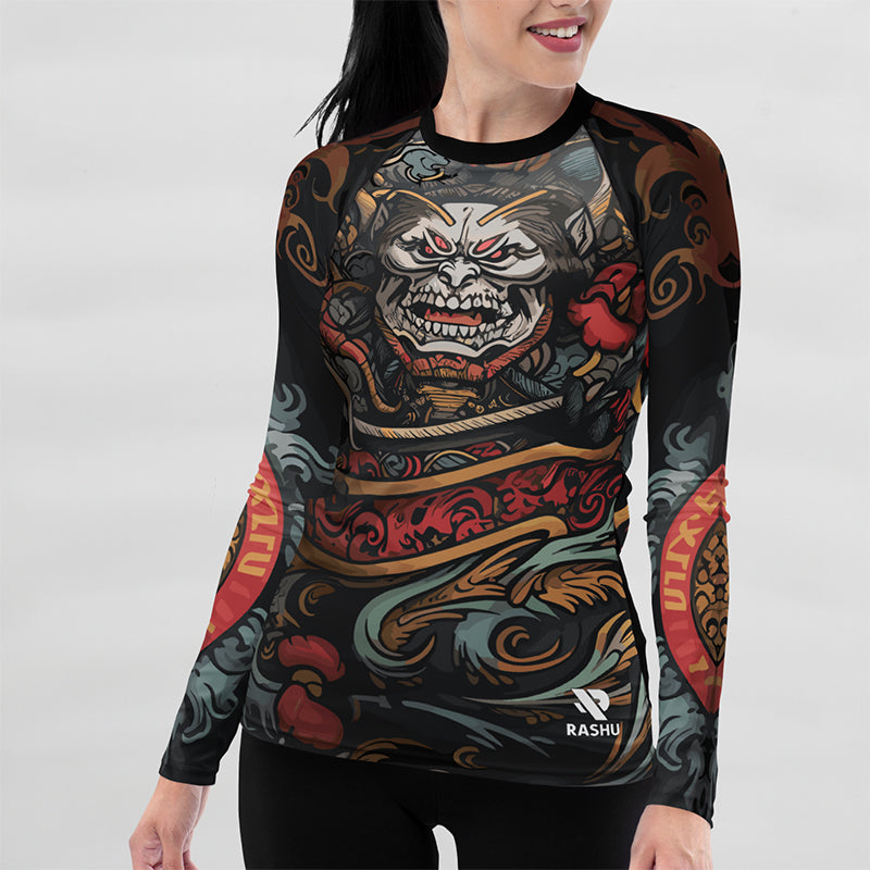 Mask Rash Guard - Women