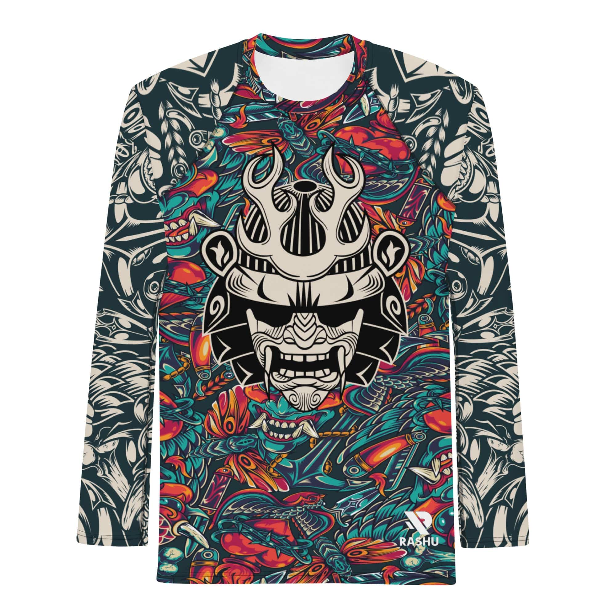 MEN HAWAIIAN TIKI DIEGO L/S RASH VEST