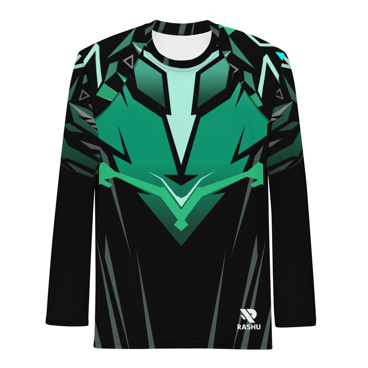 Rashguard Vert et Noir Électrique - Homme Rashu | Shop de Rash Guards Numéro 1